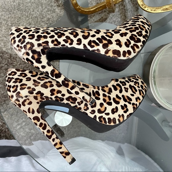 Kelsi Dagger Brette Leopard Print Platform Pumps - Picture 8 of 14